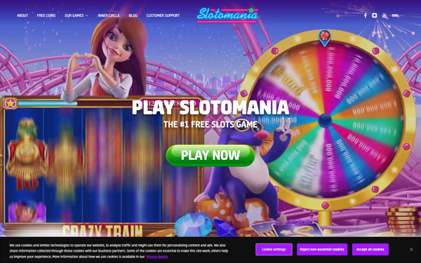 Slotomania homepage as captured 2026-07-26